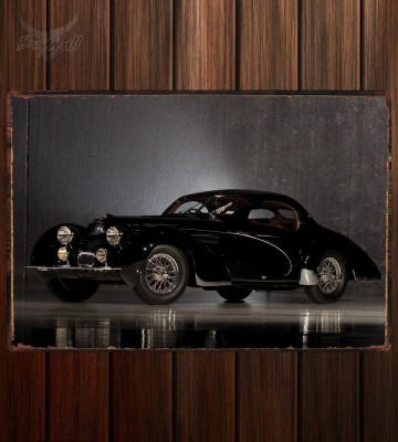 Металлическая табличка Talbot-Lago T150 C Teardrop Coupe by Figoni & Falaschi Металлическая табличка Talbot-Lago T150 C Teardrop Coupe by Figoni & Falaschi